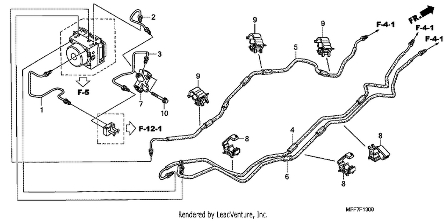  BRAKE LINES/PCV. (ABS)