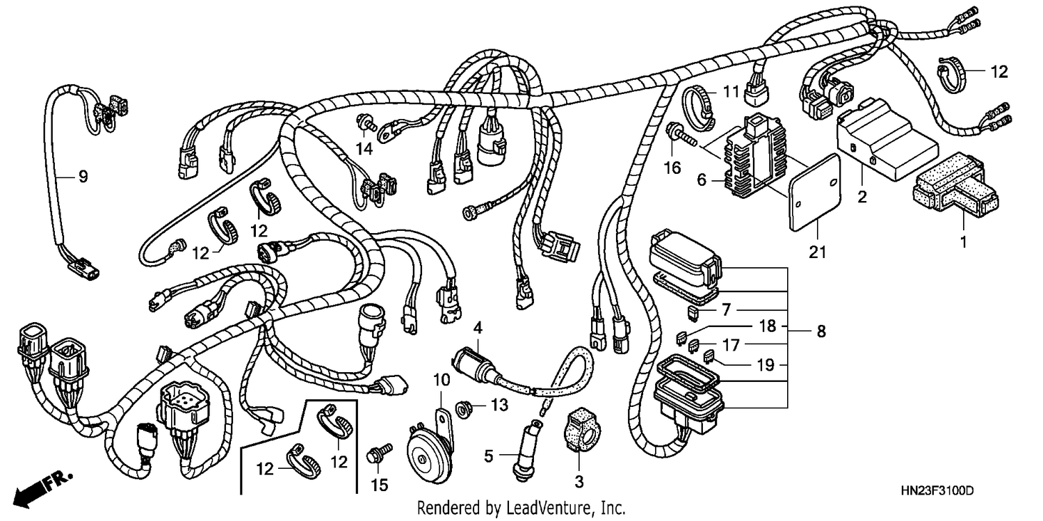 WIRE HARNESS (TRX500FA1/2/3/4)