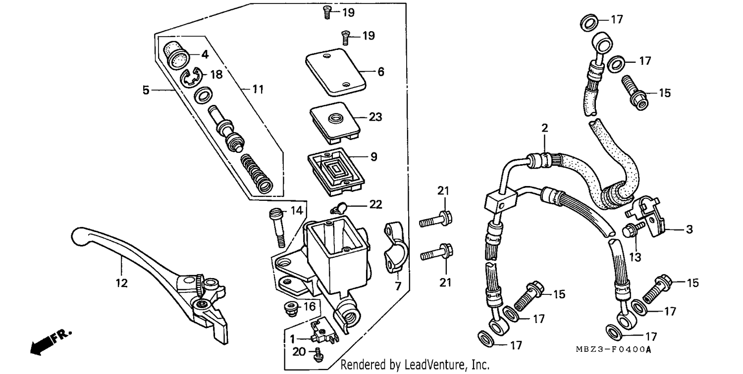 FRONT BRAKE MASTER CYLINDER (1)