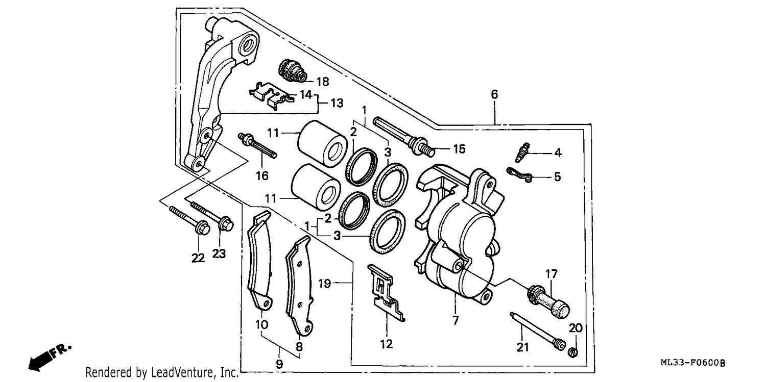 FRONT BRAKE CALIPER
