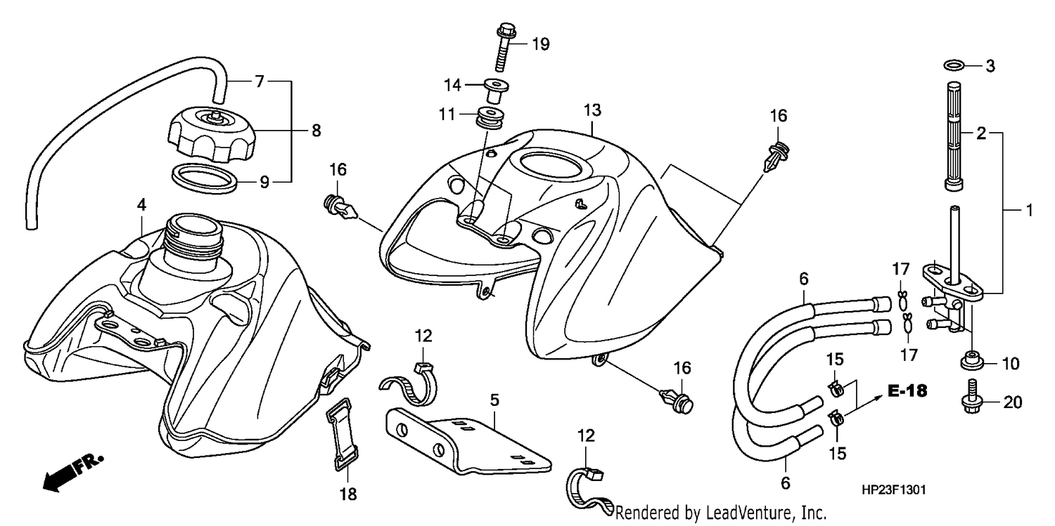 FUEL TANK (TRX90EX8/X9)
