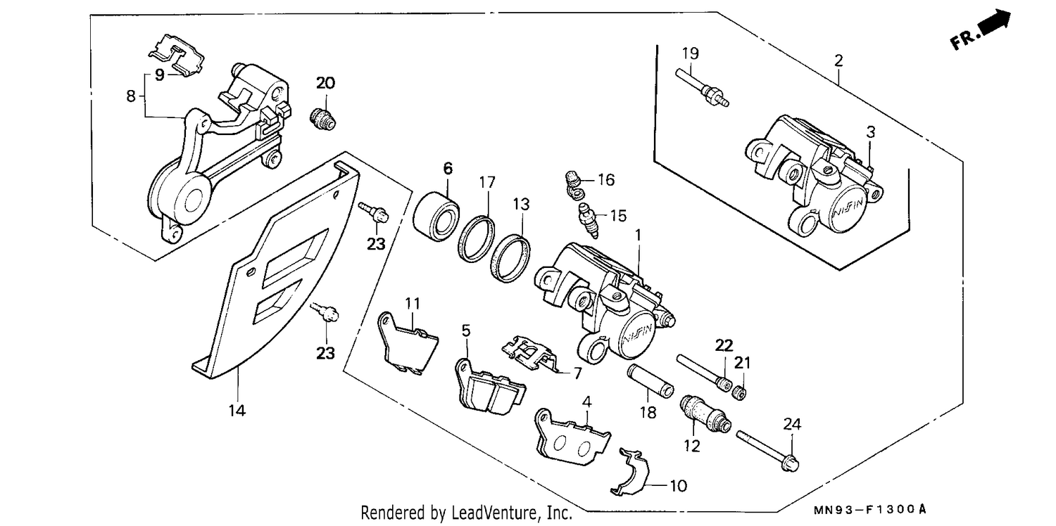 REAR BRAKE CALIPER