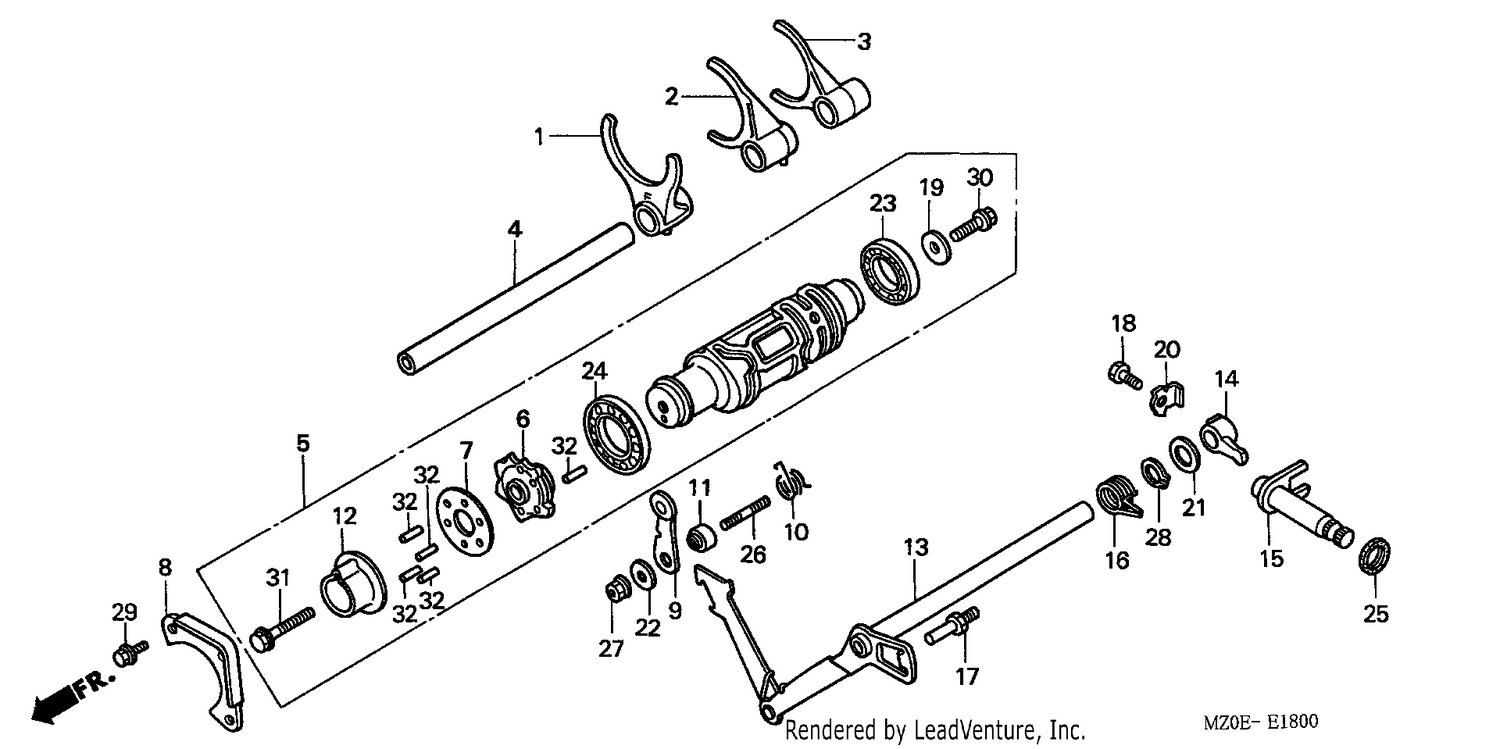 SHIFT DRUM/SHIFT FORK