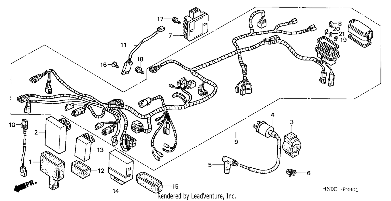 WIRE HARNESS (TRX450FM)