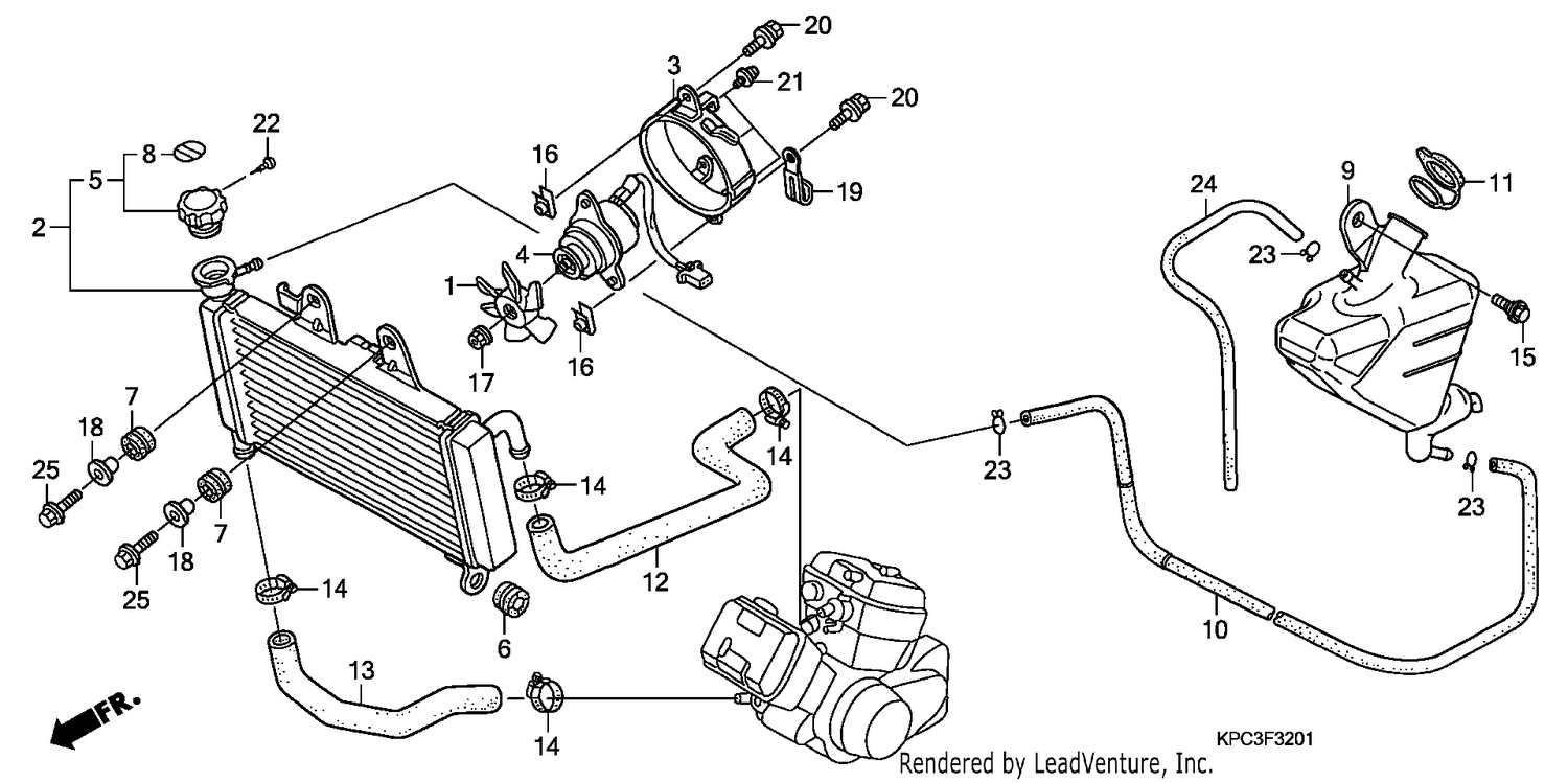 RADIATOR (XL125V7/8)