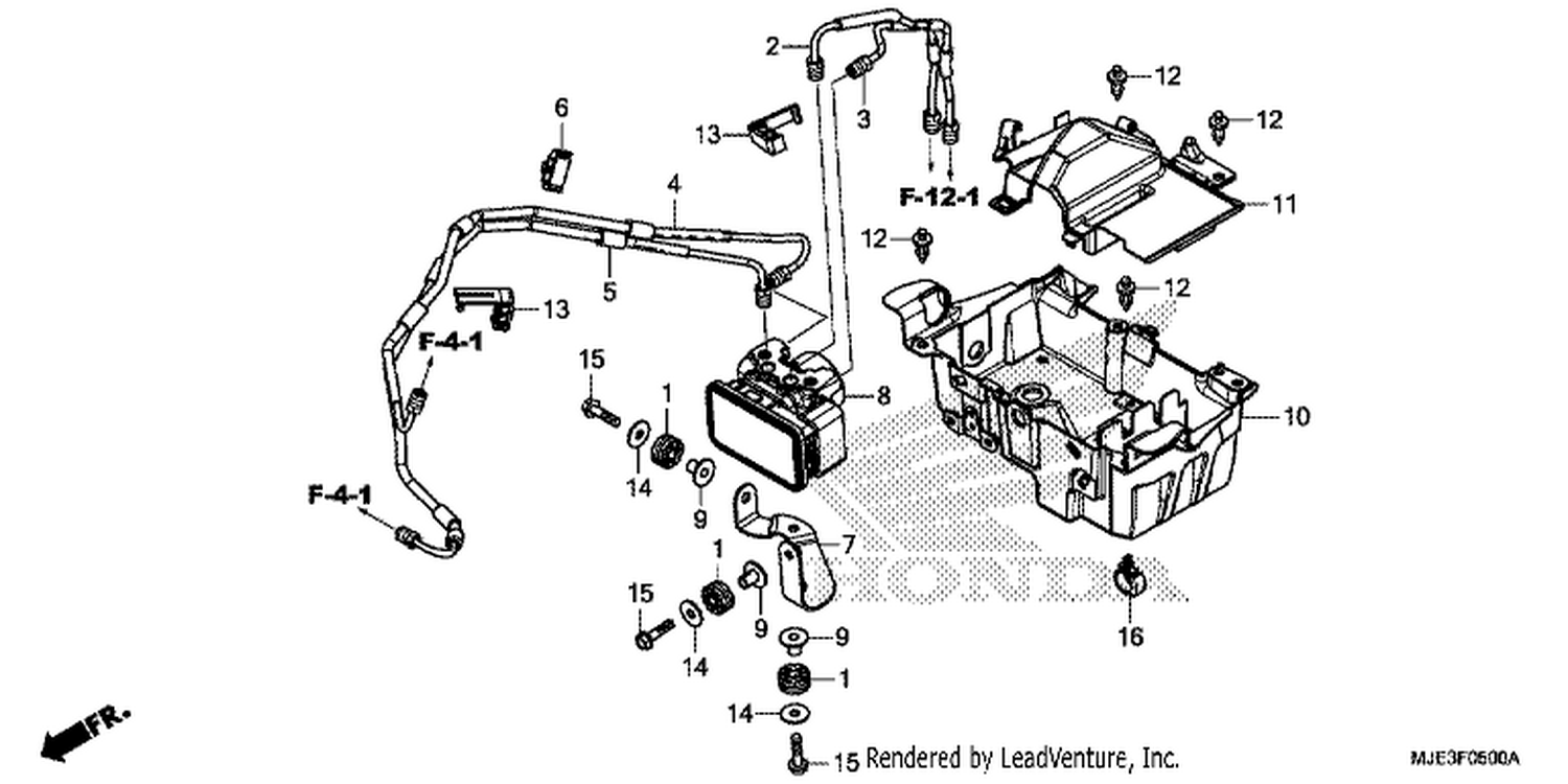  ABS MODULATOR/ TRAY