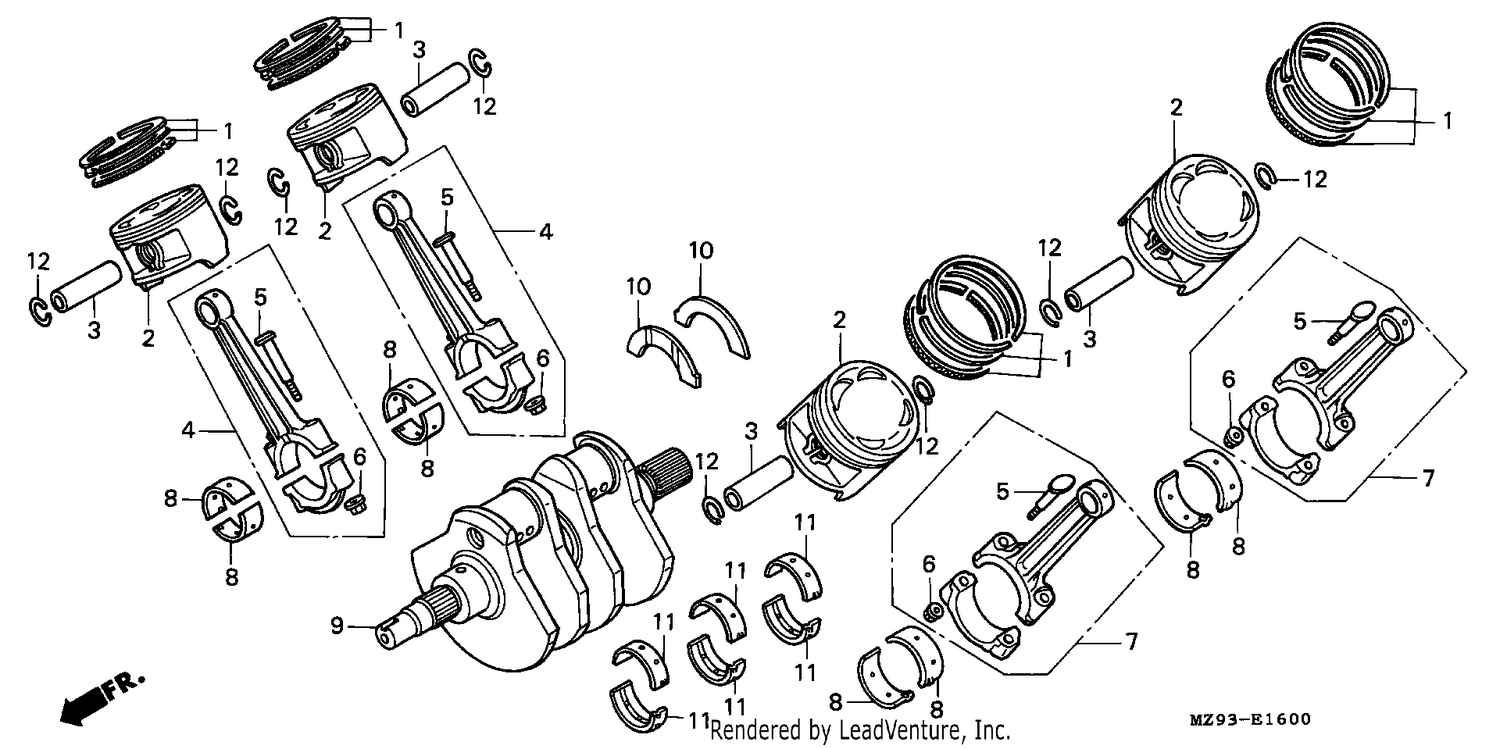 CRANK SHAFT/PISTON