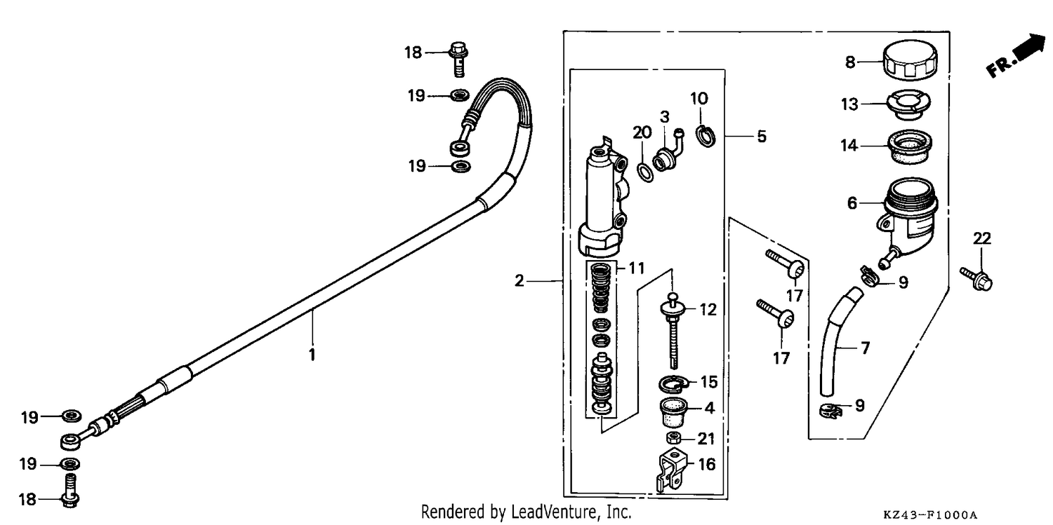 REAR BRAKE MASTER CYLINDER