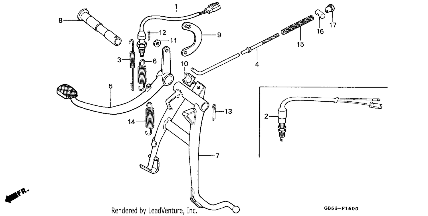 MAIN STAND/BRAKE PEDAL