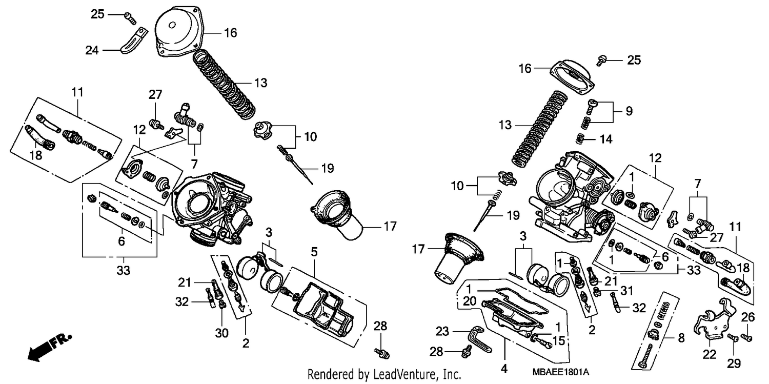 CARBURETOR (COMPONENT PARTS)