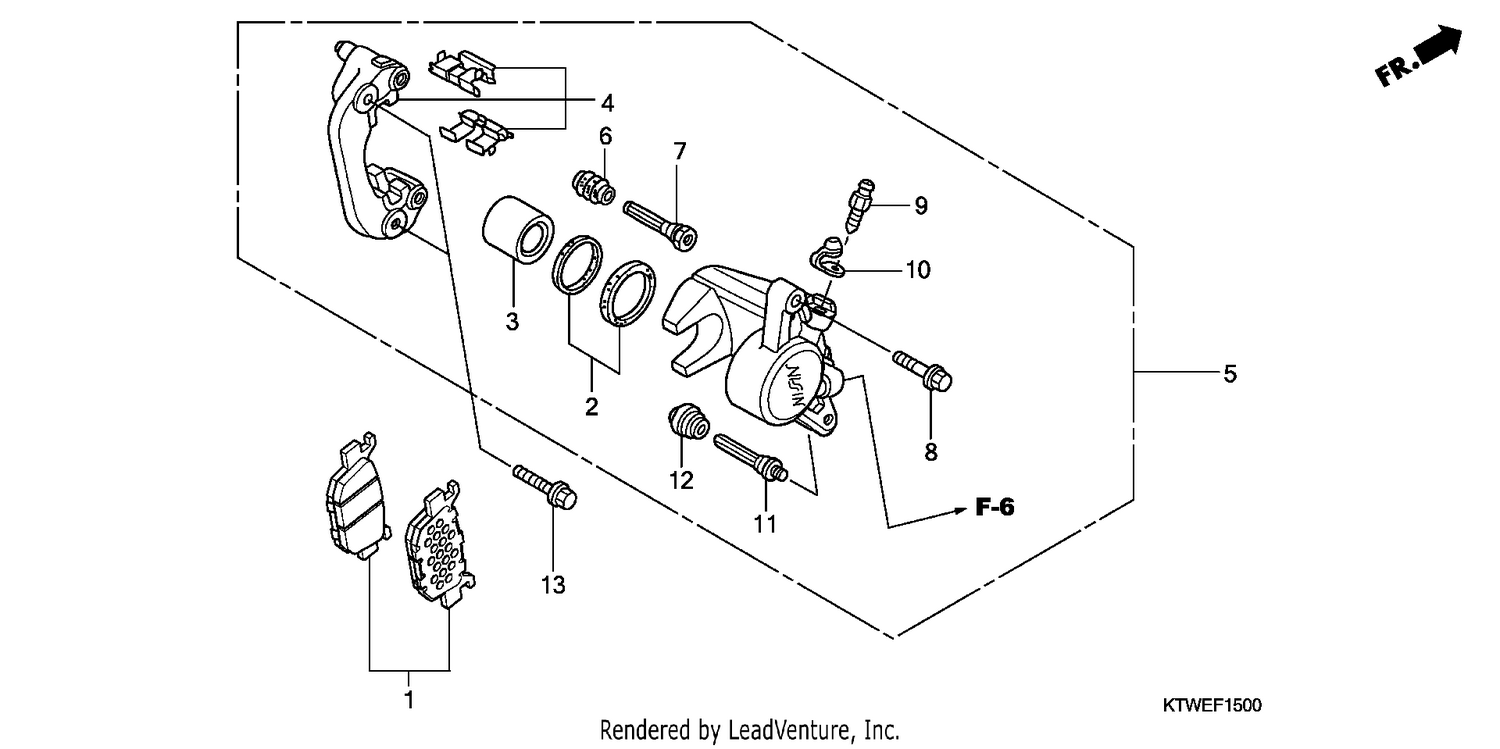 REAR BRAKE CALIPER