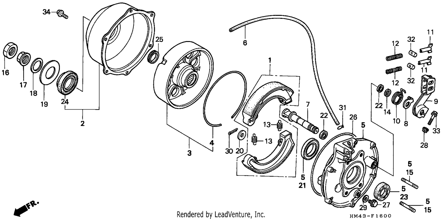 REAR BRAKE PANEL