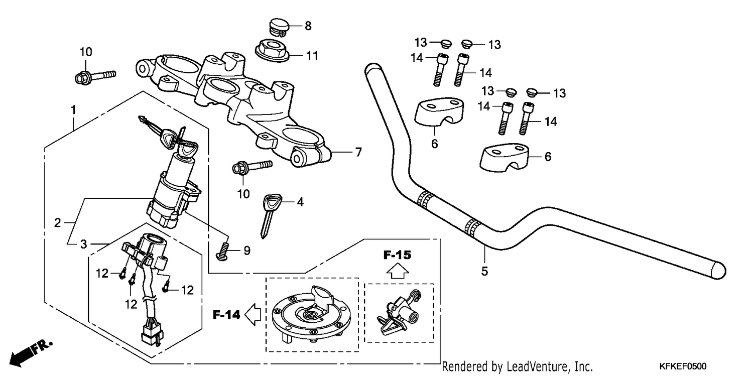 HANDLE PIPE/TOP BRIDGE