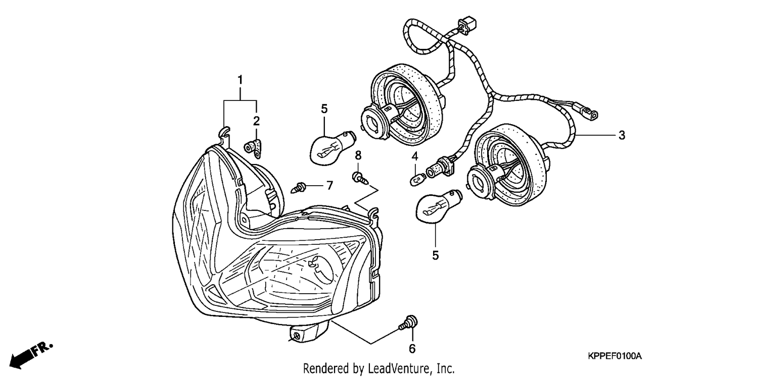 HEADLIGHT (CBR125R/RS/RW5/RW6/RW8)