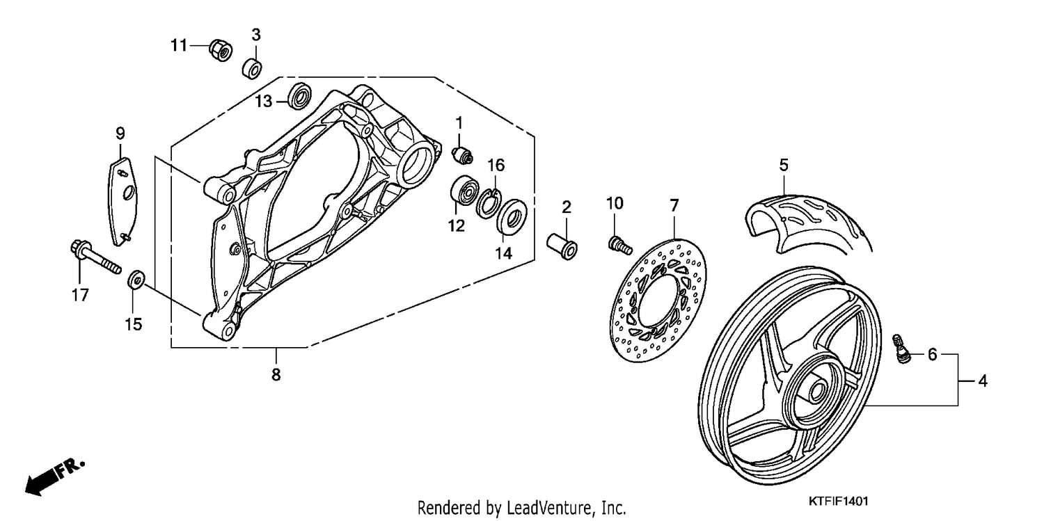 REAR WHEEL/SWINGARM (SH1259/1509)
