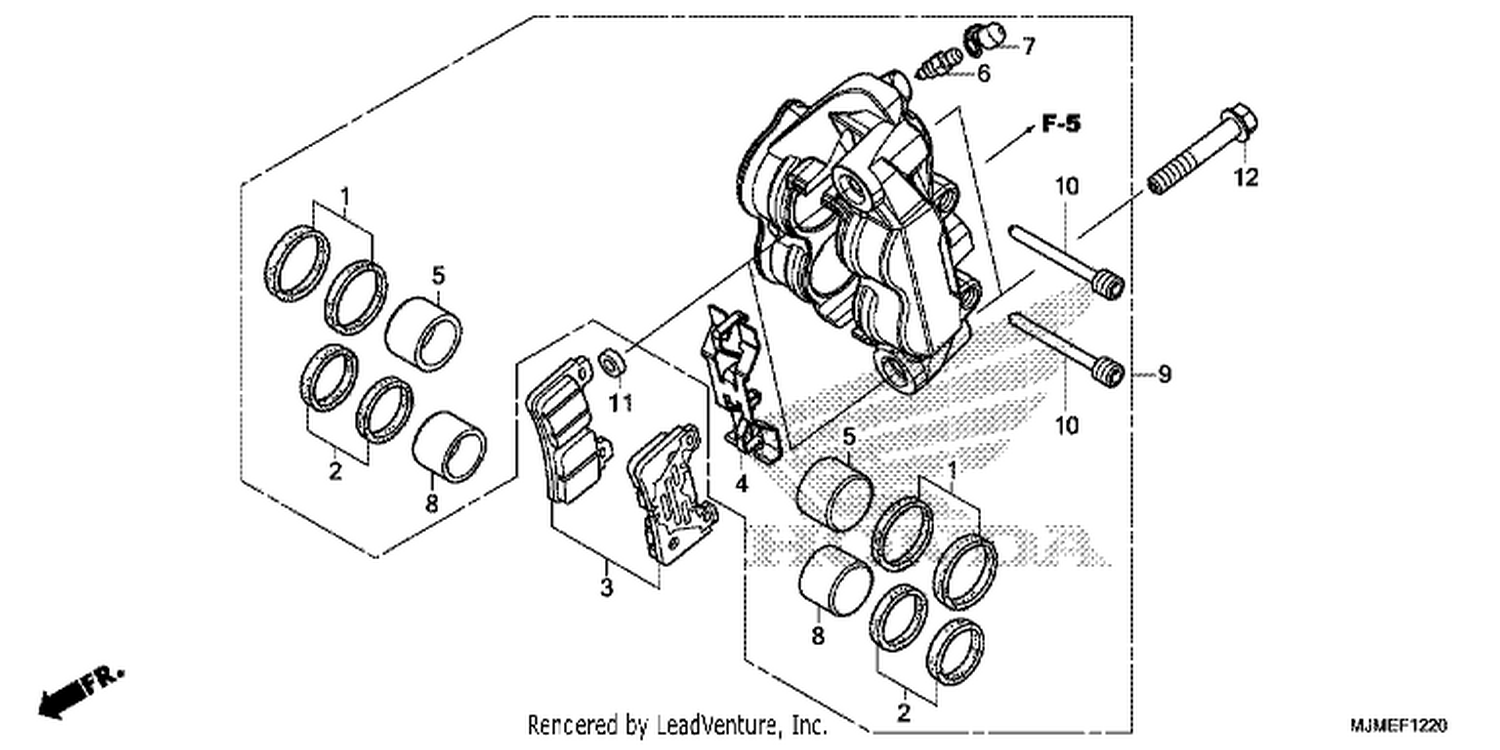  20 LEFT FRONT BRAKE CALIPER