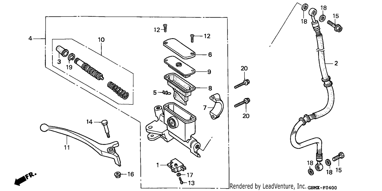 FR. BRAKE MASTER CYLINDER (1)
