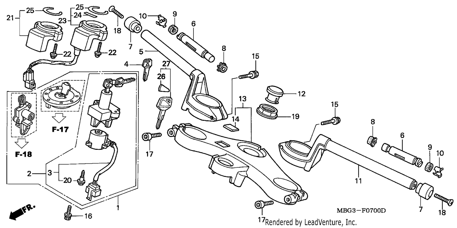 HANDLE PIPE/TOP BRIDGE