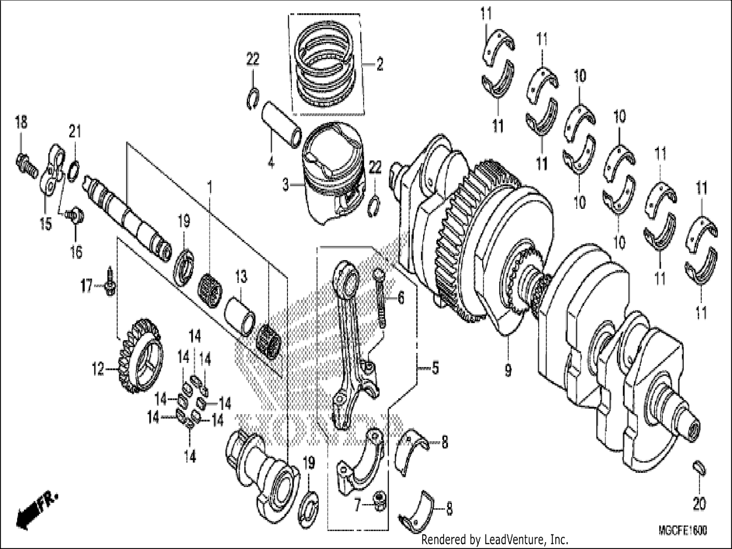  CRANKSHAFT/PISTON
