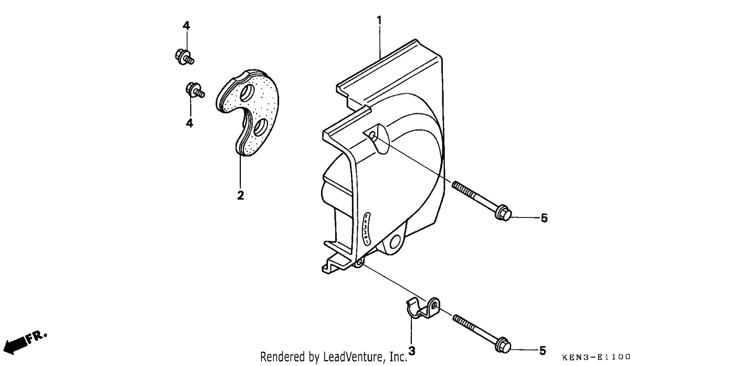 LEFT REAR CRANKCASE COVER