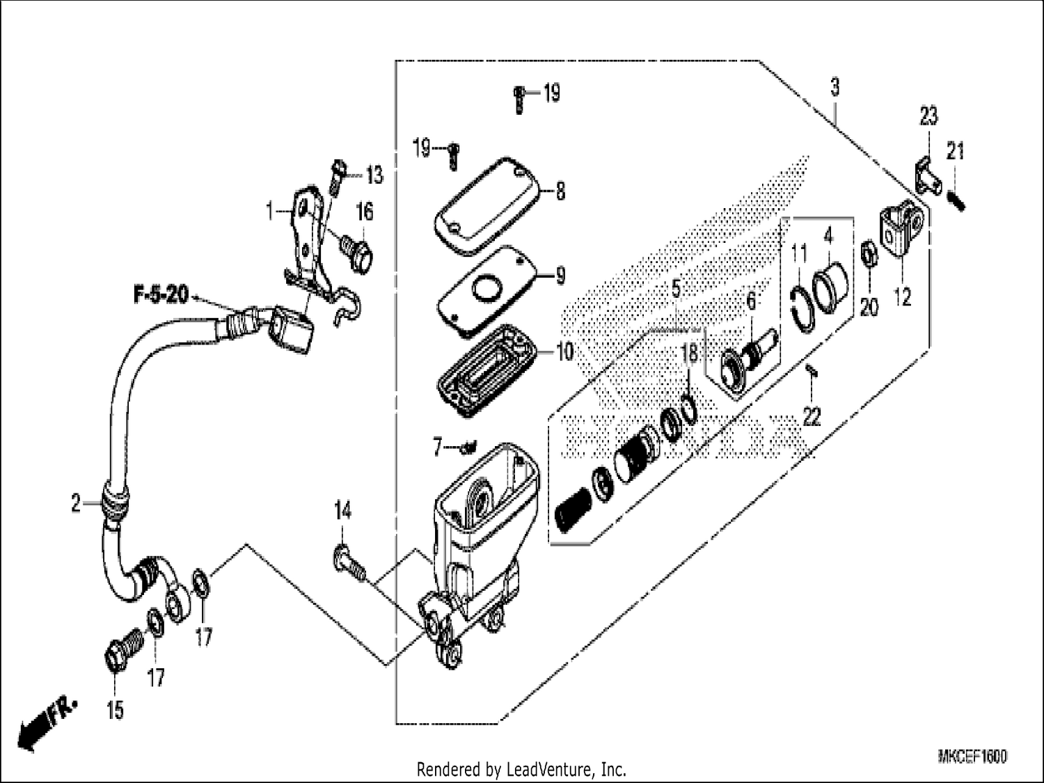  REAR BRAKE MASTER CYLINDER