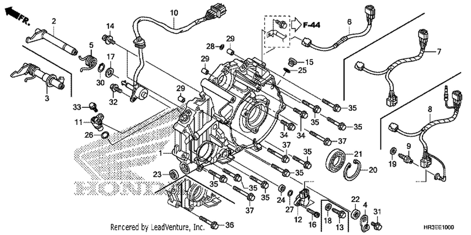  REAR CRANKCASE COVER