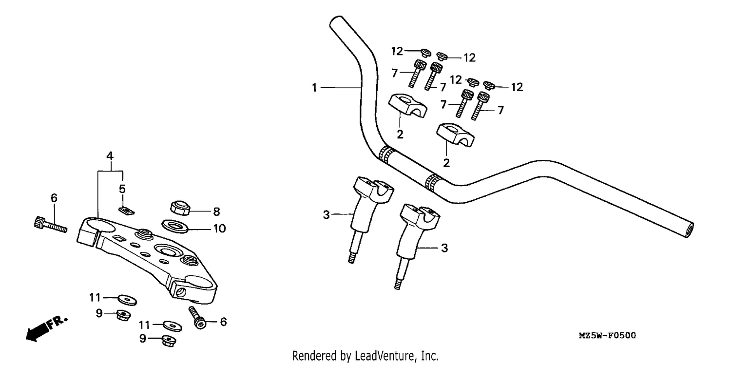 HANDLE PIPE/TOP BRIDGE
