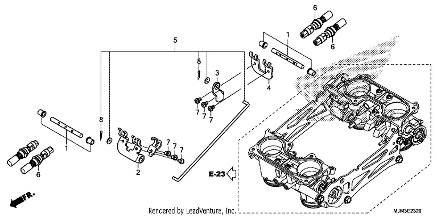  20 THROTTLE BODY (COMPONENT PARTS)