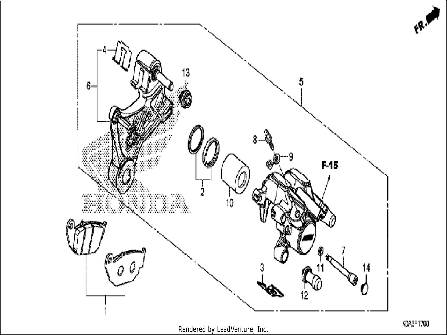  REAR BRAKE CALIPER