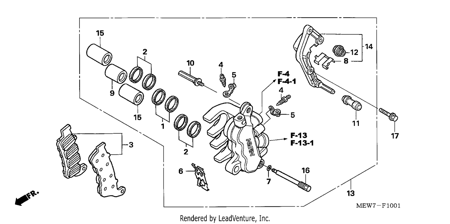 L. FRONT BRAKE CALIPER