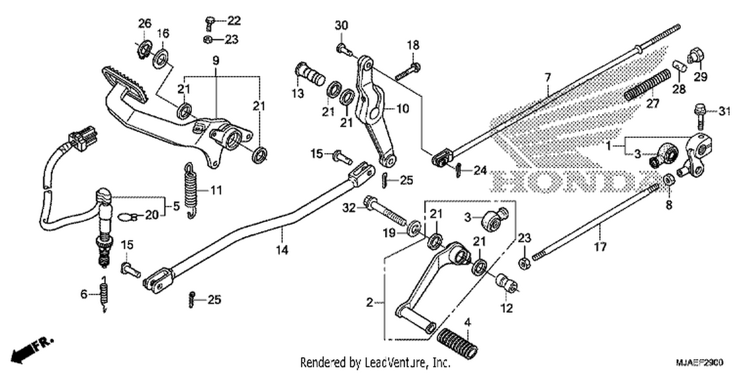  PEDAL (VT750CS/ C2B/ C2S/ C)