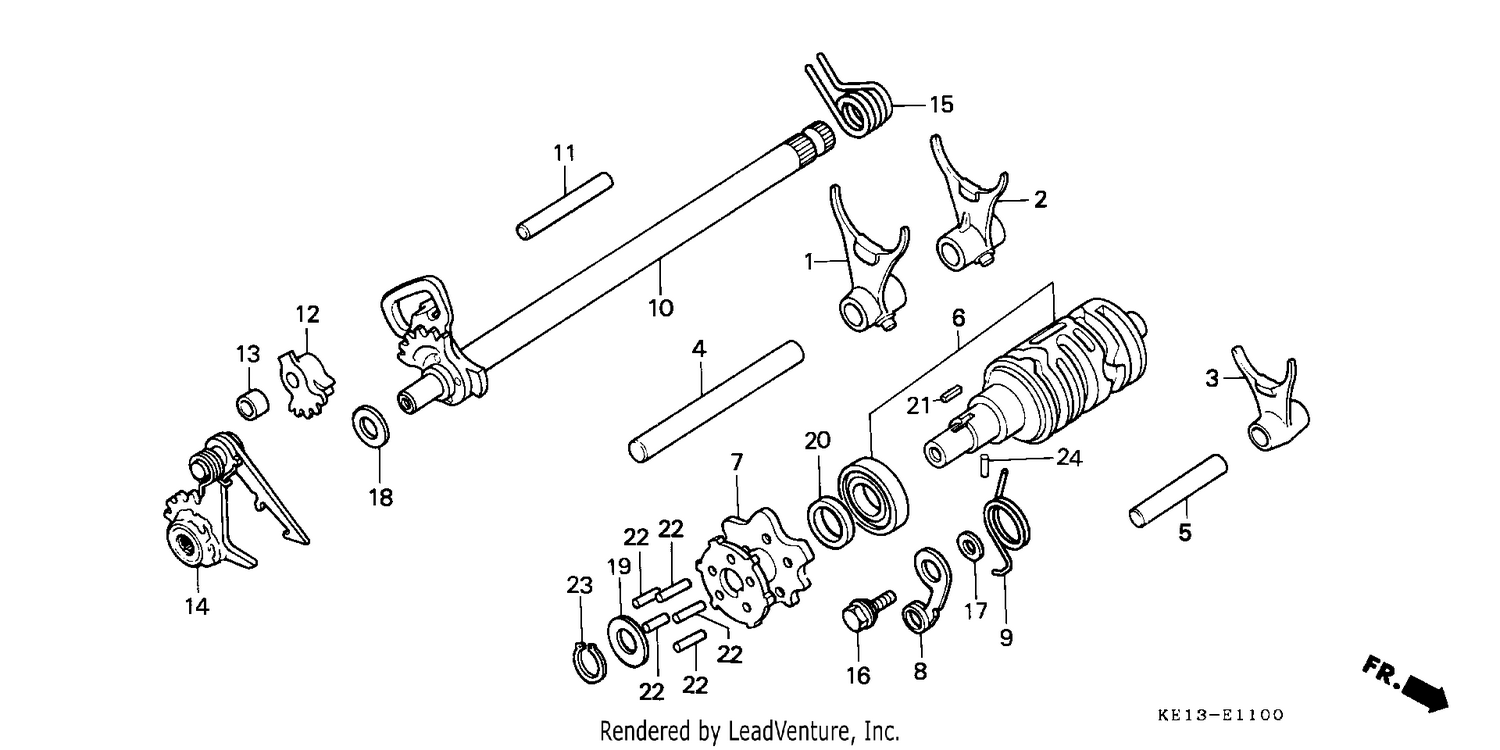 SHIFT DRUM/SHIFT FORK