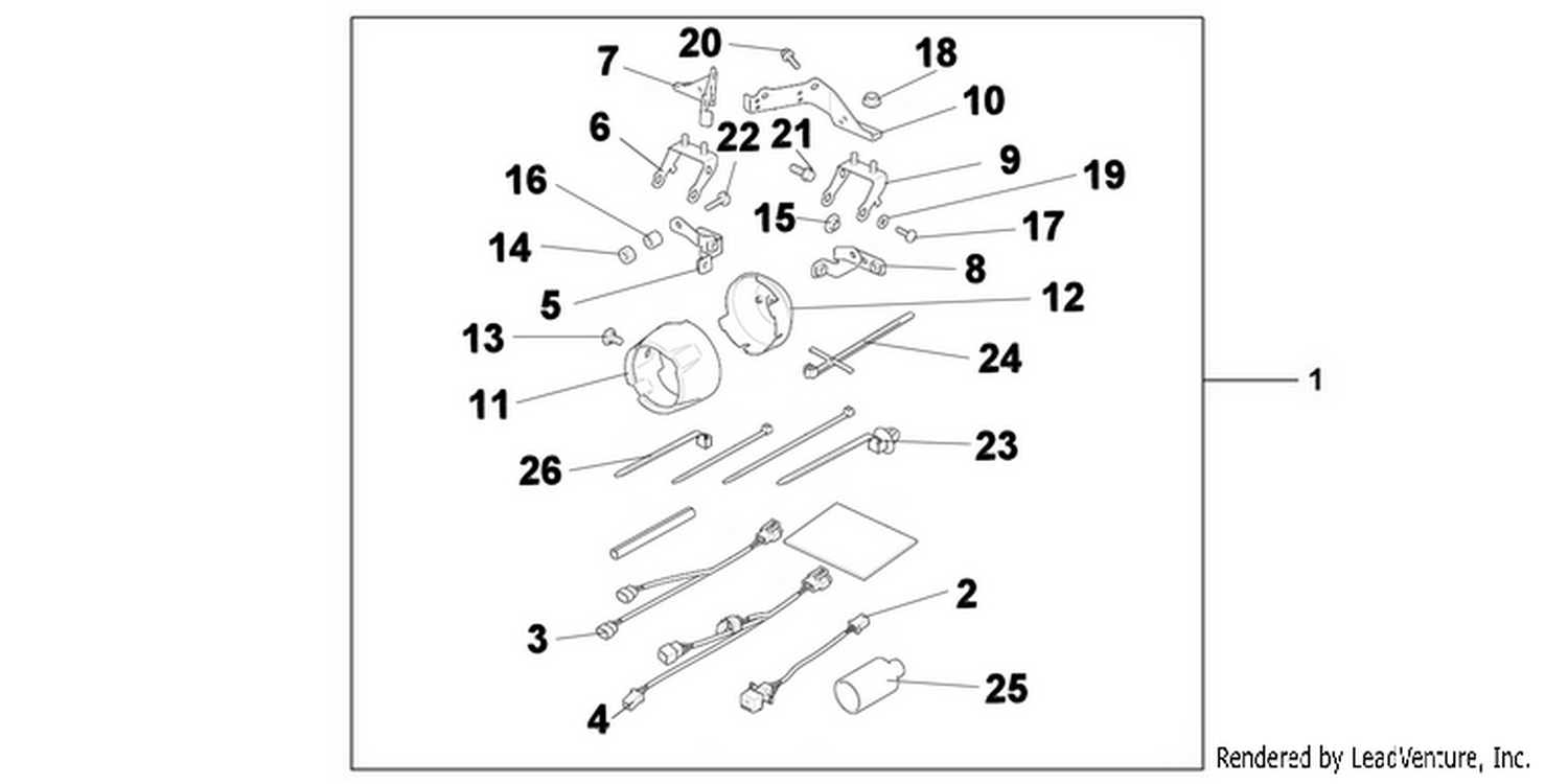  01 FRONT FOG LAMP ATTACHMENT KIT