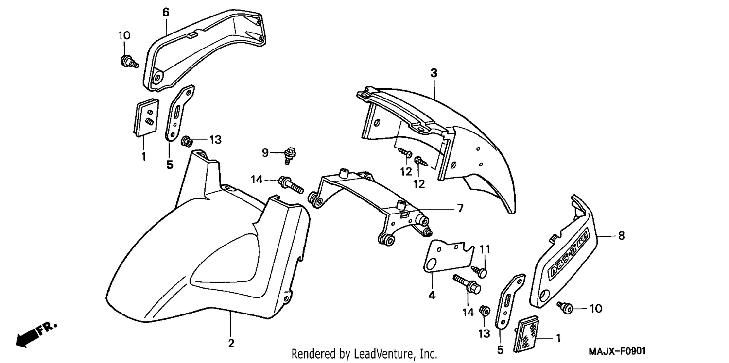 FRONT FENDER (ST1100A)
