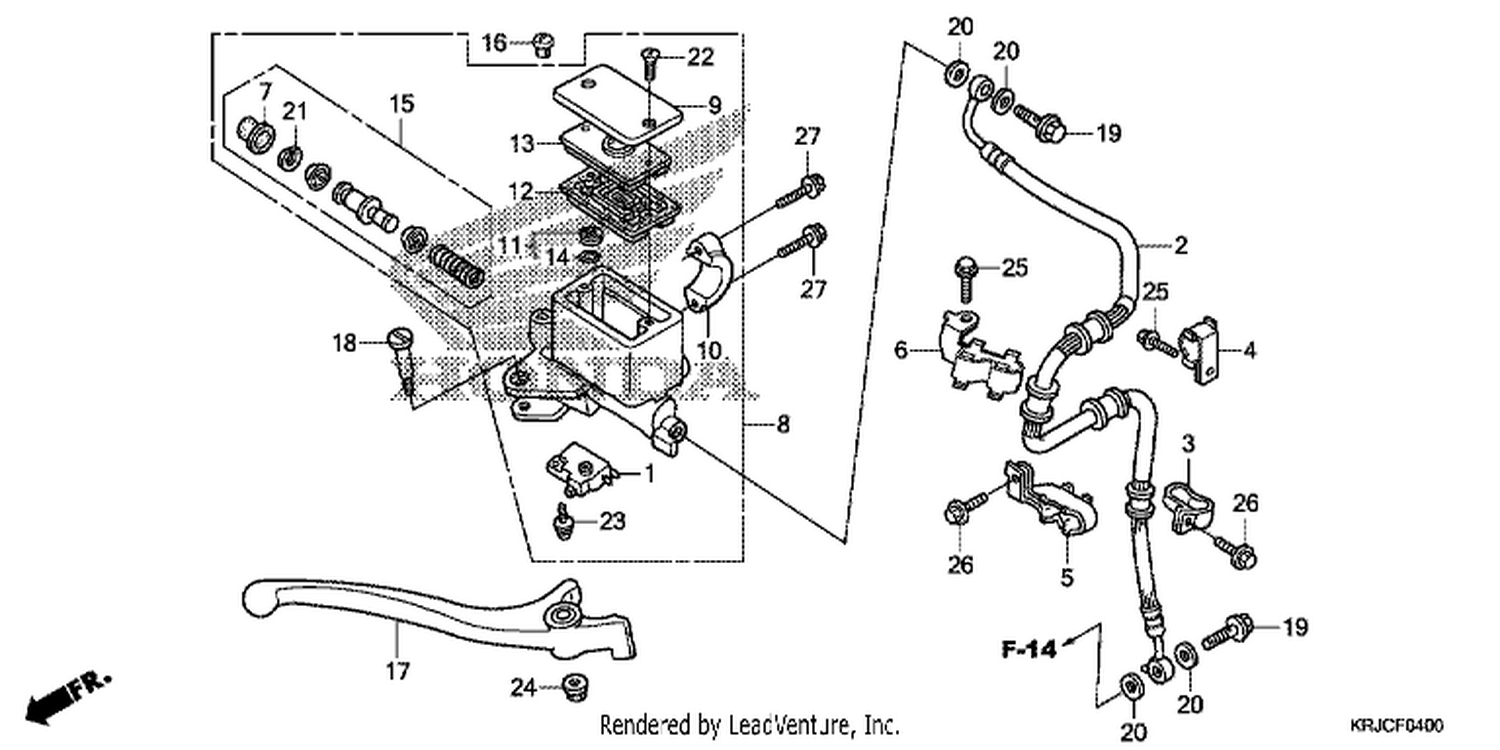  FR. BRAKE MASTER CYLINDER (FES125)