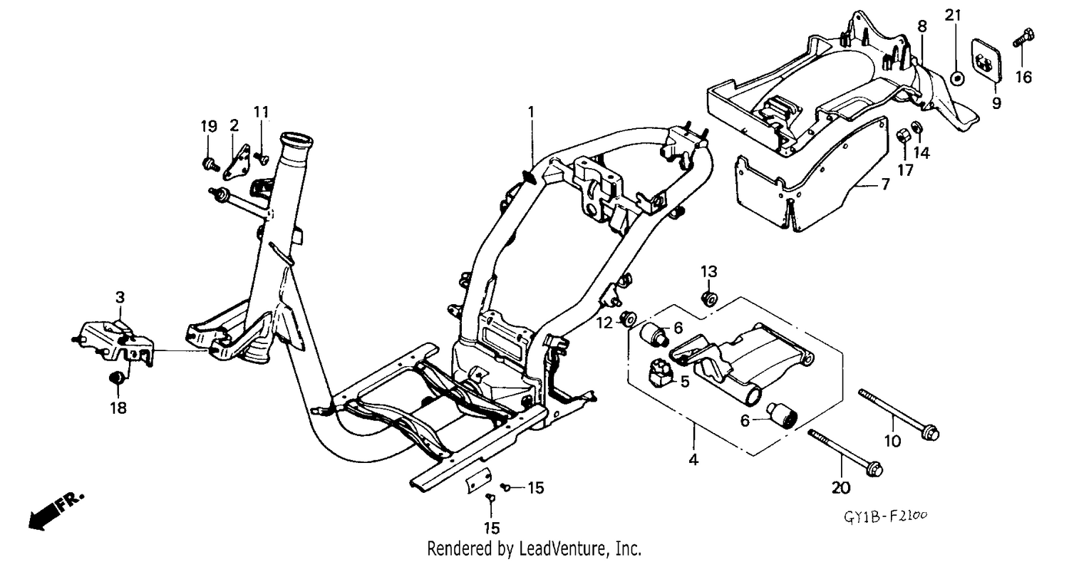 FRAME BODY/REAR FENDER