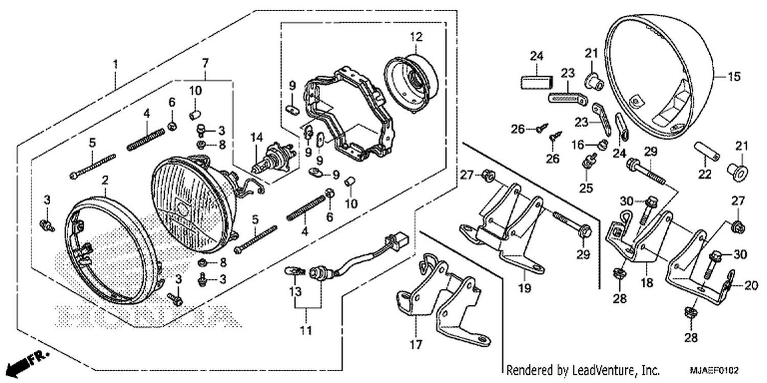  2 HEADLI GHT (VT750C2B/ C2S/ S E,3E)