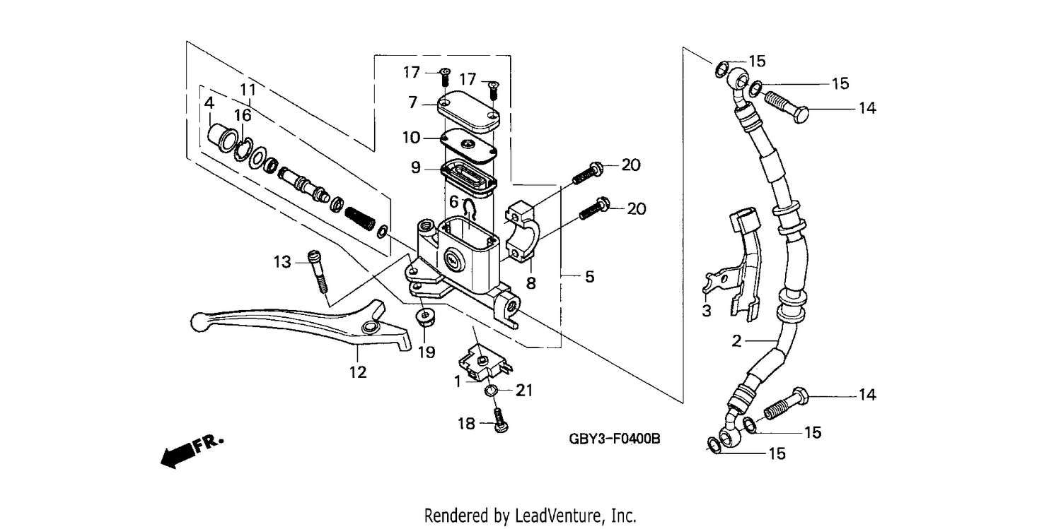 FRONT BRAKE MASTER CYLINDER