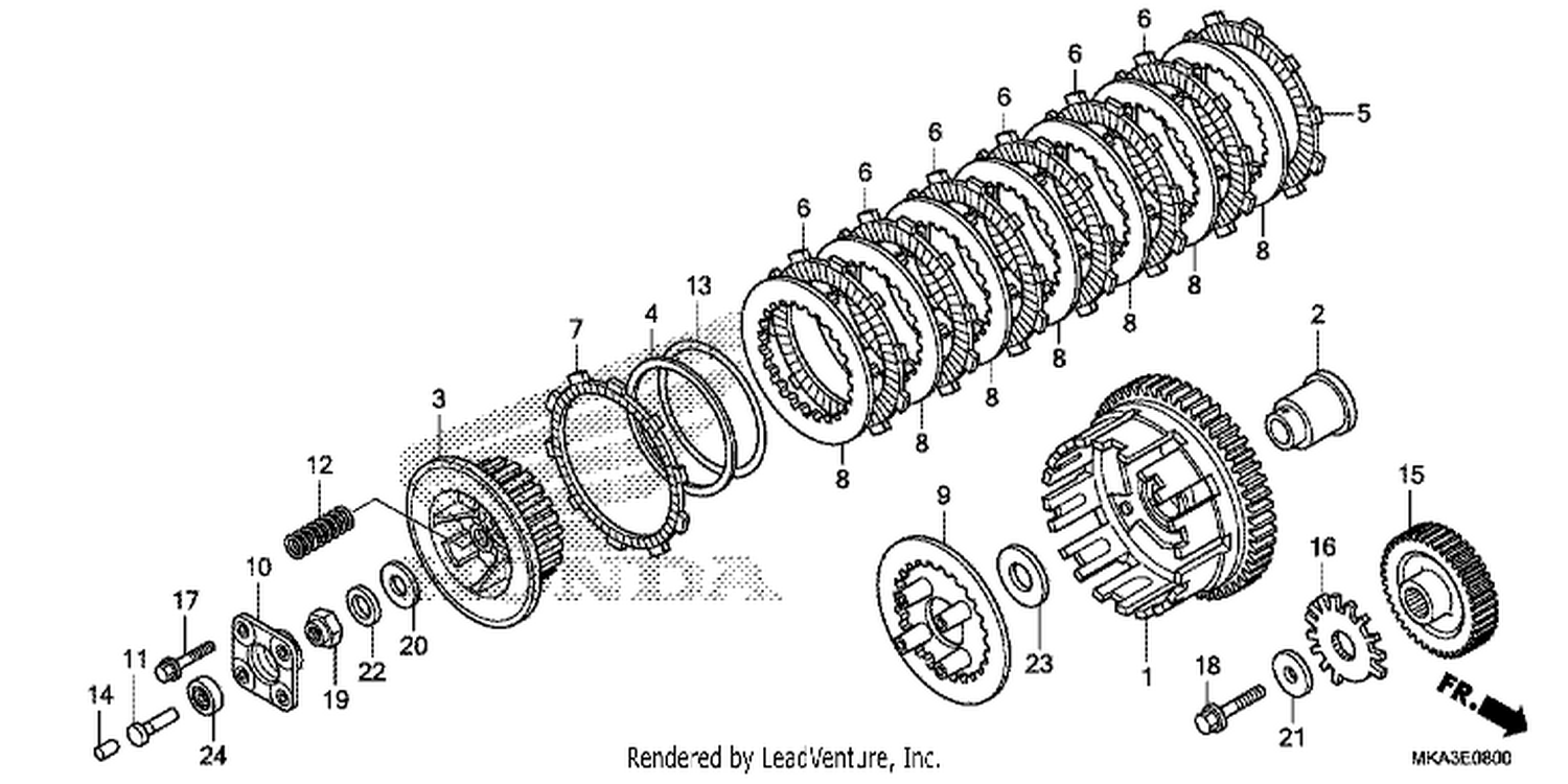 CLUTCH ( NC750X/ XA)