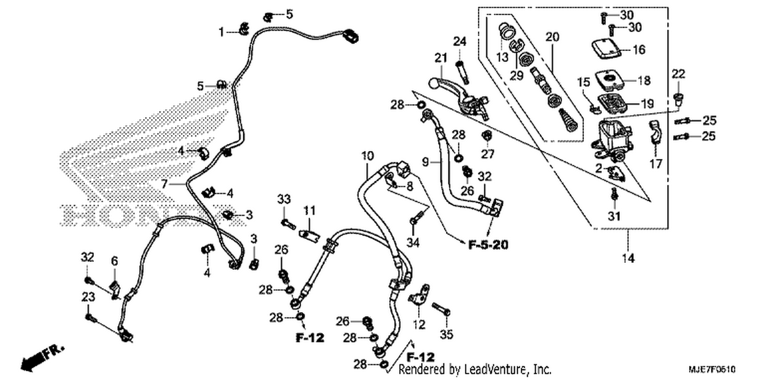  10 FR.BRAKE MASTER CYLINDER (CBR650FA)