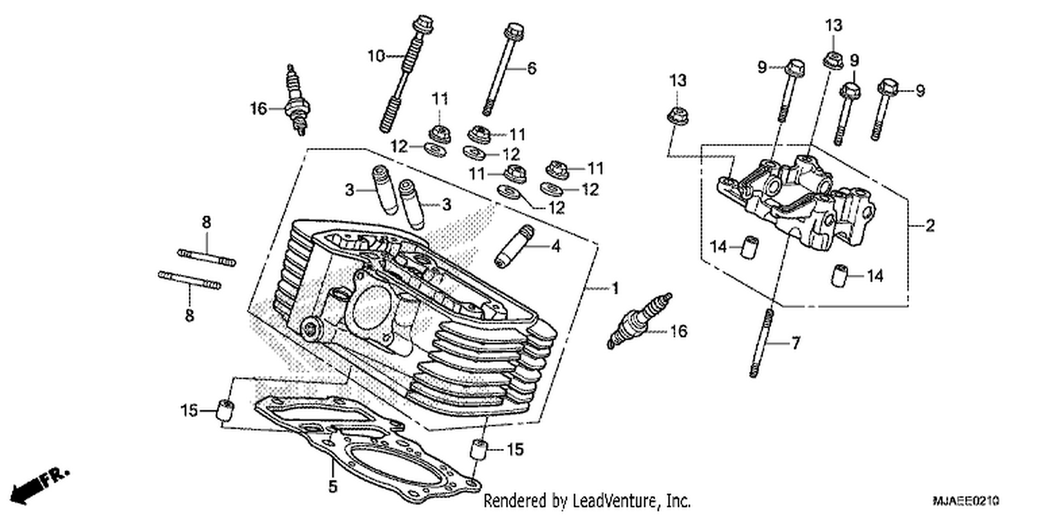  10 REAR CYLI NDER HEAD