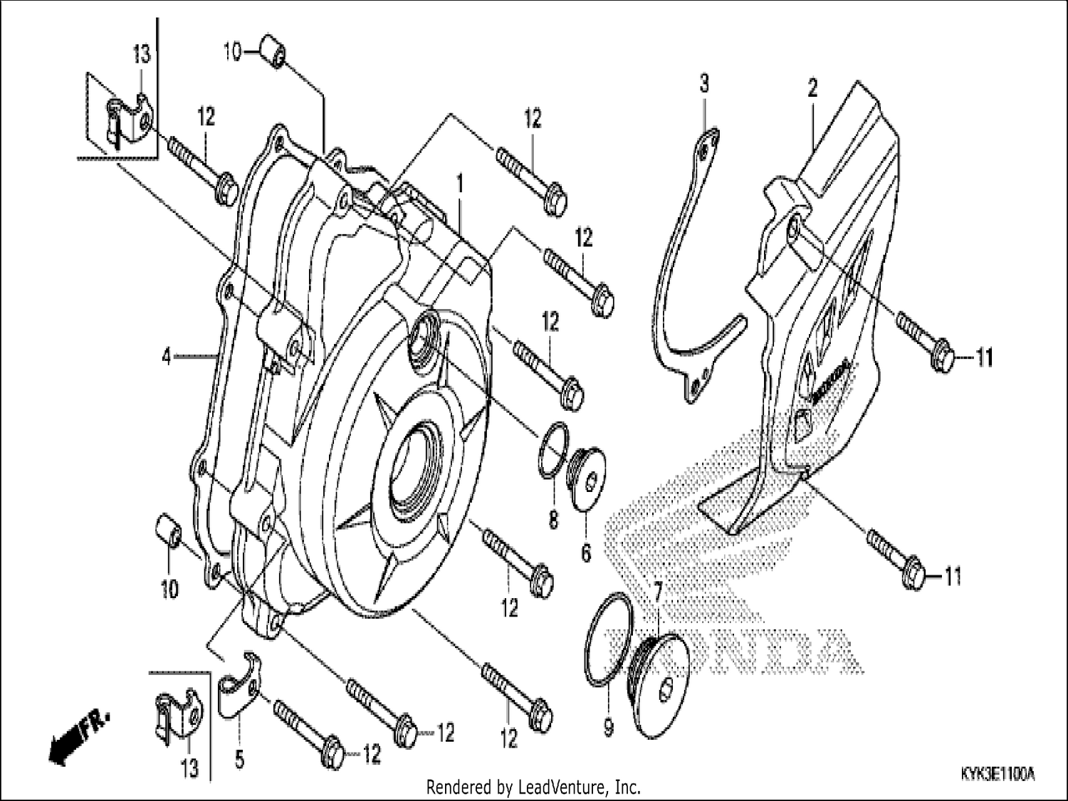  LEFT CRANKCASE COVER