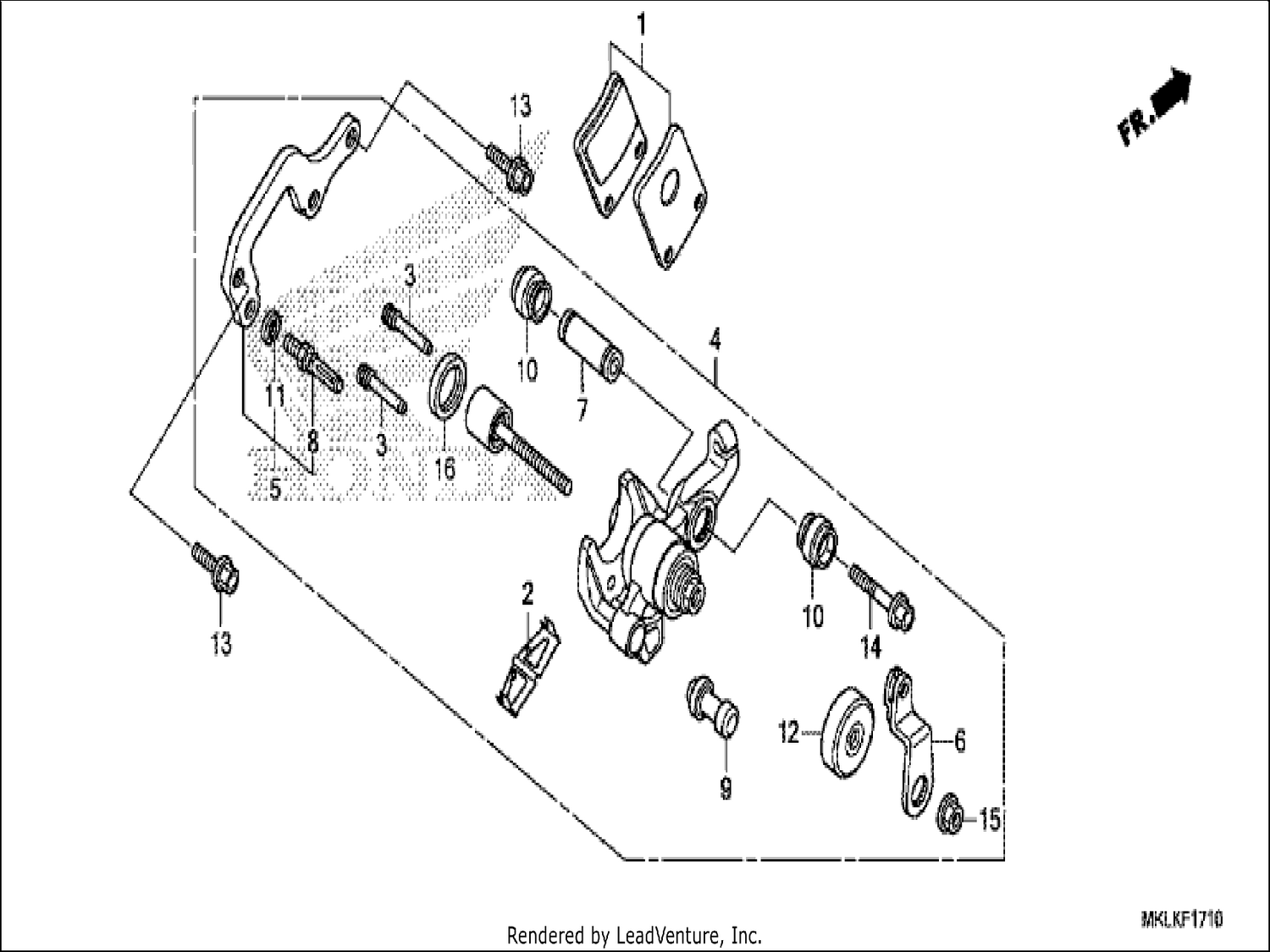  10 PARKING BRAKE CALIPER