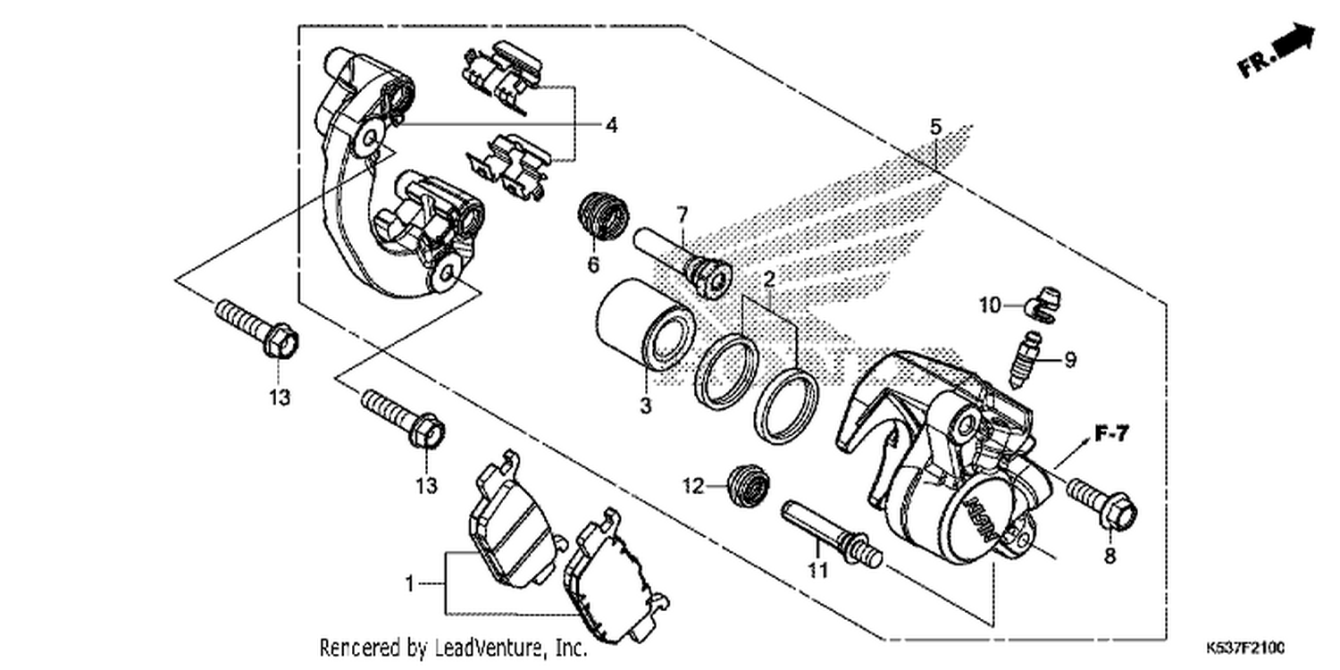  REAR BRAKE CALI PER