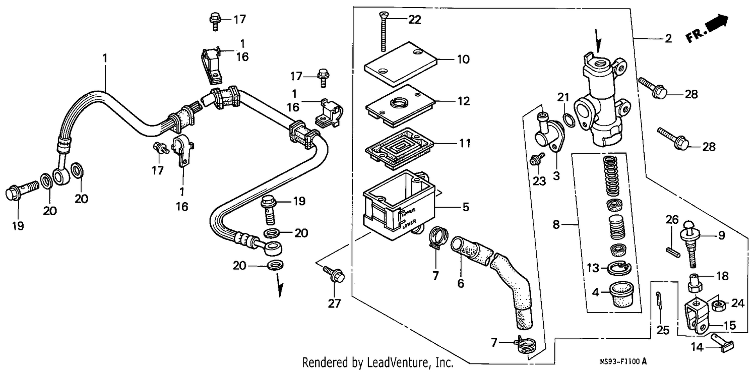 REAR BRAKE MASTER CYLINDER