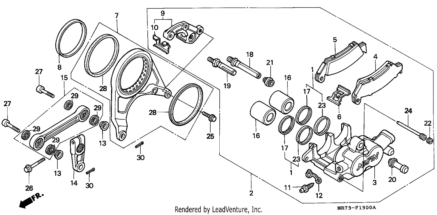 REAR BRAKE CALIPER