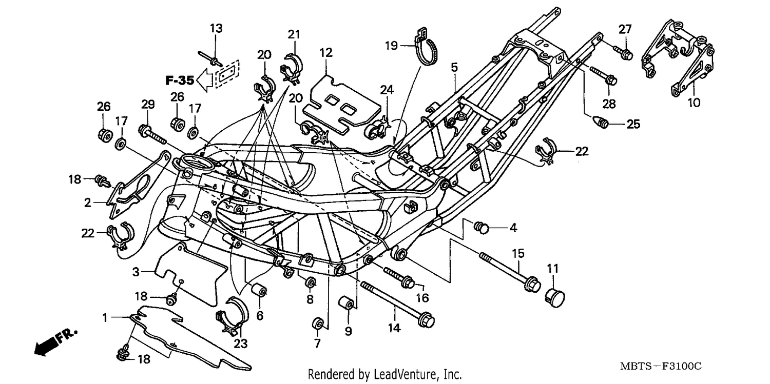 FRAME BODY (XL1000V)