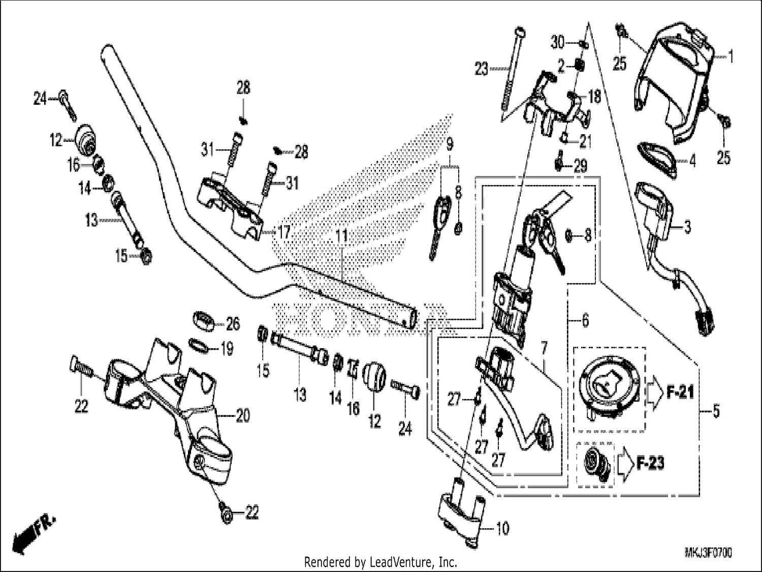  HANDLE PIPE/TOP BRIDGE