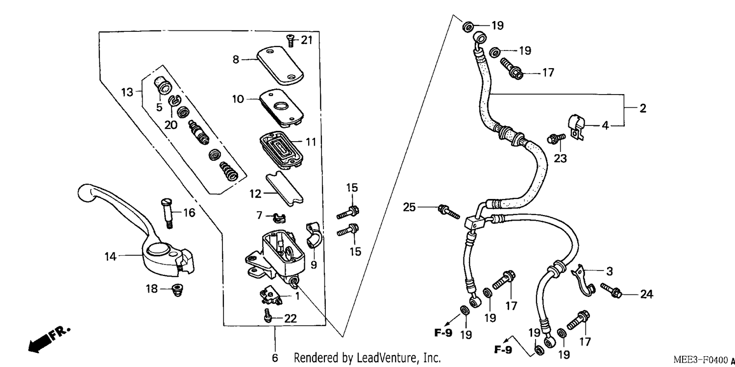 FR. BRAKE MASTER CYLINDER (CBR600RR3/4)