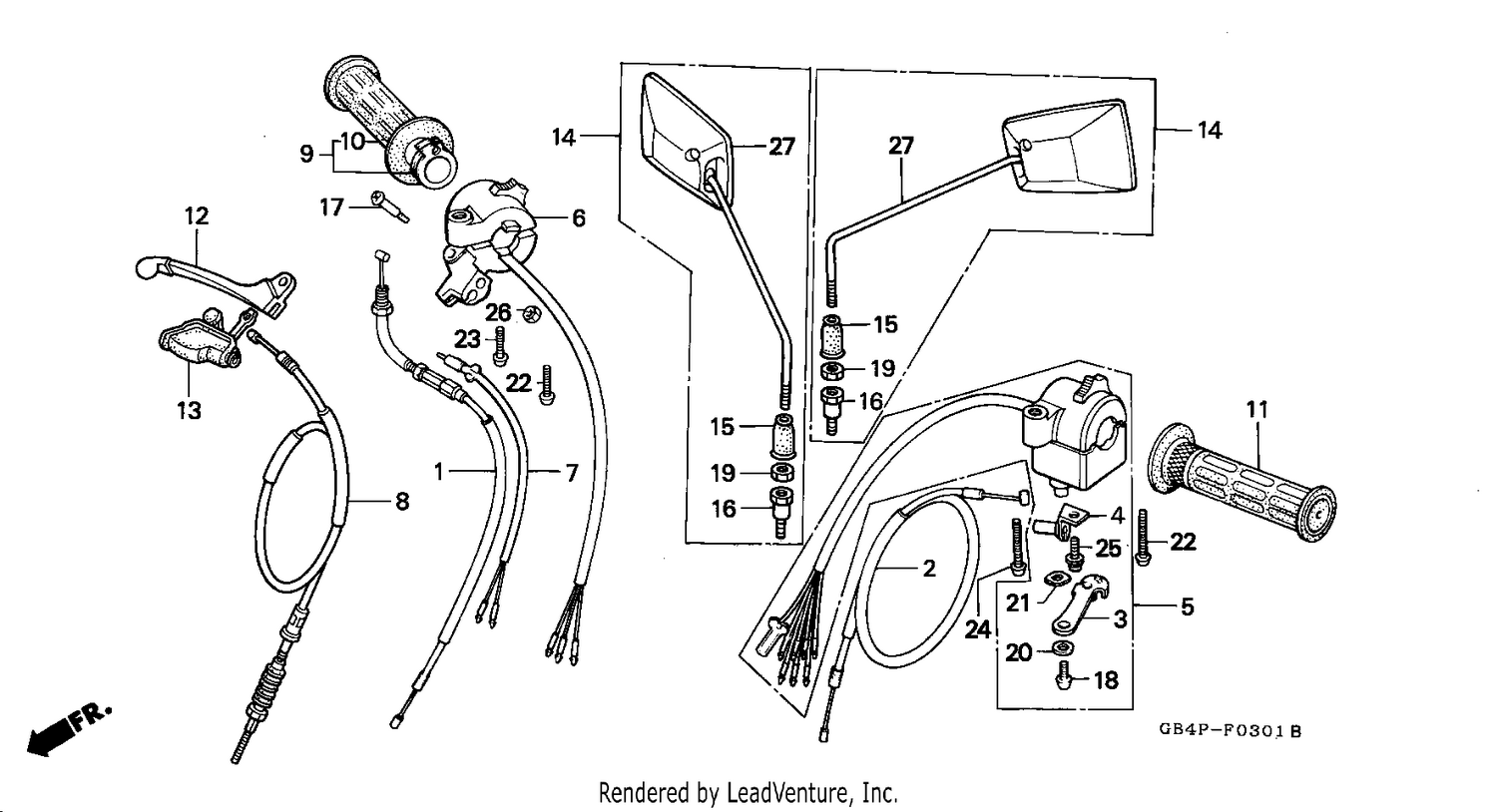HANDLE LEVER/SWITCH/CABLE (C50SP/C50ST)